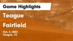 Teague  vs Fairfield  Game Highlights - Oct. 4, 2022