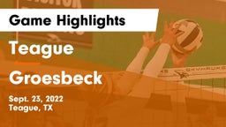Teague  vs Groesbeck  Game Highlights - Sept. 23, 2022