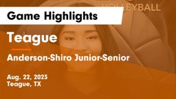Teague  vs Anderson-Shiro Junior-Senior  Game Highlights - Aug. 22, 2023