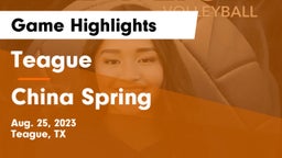 Teague  vs China Spring  Game Highlights - Aug. 25, 2023