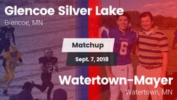 Matchup: Glencoe Silver Lake vs. Watertown-Mayer  2018