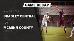 Recap: Bradley Central  vs. McMinn County  2016