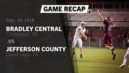 Recap: Bradley Central  vs. Jefferson County  2016