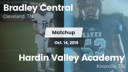 Matchup: Bradley Central vs. Hardin Valley Academy  2016