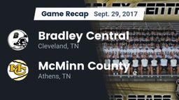 Recap: Bradley Central  vs. McMinn County  2017
