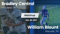 Matchup: Bradley Central vs. William Blount  2017