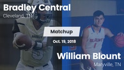 Matchup: Bradley Central vs. William Blount  2018