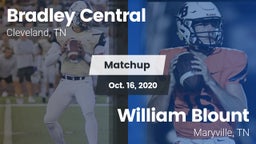 Matchup: Bradley Central vs. William Blount  2020
