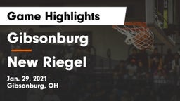 Gibsonburg  vs New Riegel  Game Highlights - Jan. 29, 2021