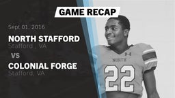 Recap: North Stafford   vs. Colonial Forge  2016