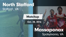 Matchup: North Stafford High  vs. Massaponax  2016