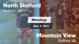 Matchup: North Stafford High  vs. Mountain View  2016