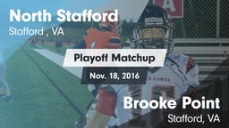 Matchup: North Stafford High  vs. Brooke Point  2016