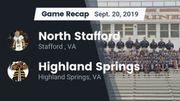 Recap: North Stafford   vs. Highland Springs  2019