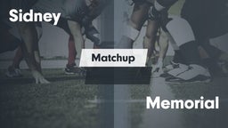 Matchup: Sidney  vs. Memorial  2016