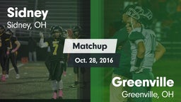 Matchup: Sidney  vs. Greenville  2016