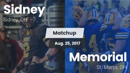 Matchup: Sidney  vs. Memorial  2017