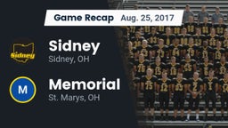 Recap: Sidney  vs. Memorial  2017