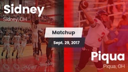 Matchup: Sidney  vs. Piqua  2017