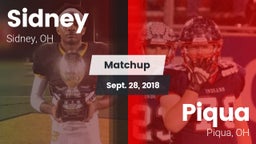 Matchup: Sidney  vs. Piqua  2018