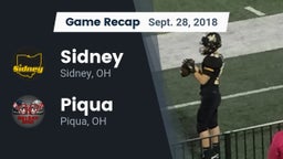 Recap: Sidney  vs. Piqua  2018