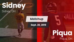 Matchup: Sidney  vs. Piqua  2019