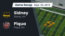 Recap: Sidney  vs. Piqua  2019