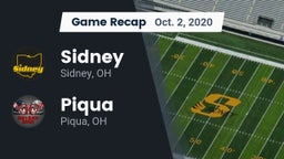 Recap: Sidney  vs. Piqua  2020
