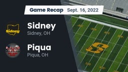 Recap: Sidney  vs. Piqua  2022