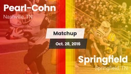 Matchup: Pearl-Cohn High vs. Springfield  2016