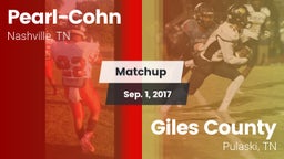 Matchup: Pearl-Cohn High vs. Giles County  2017