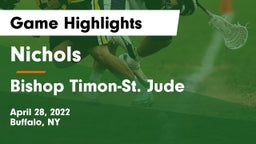 Nichols  vs Bishop Timon-St. Jude Game Highlights - April 28, 2022