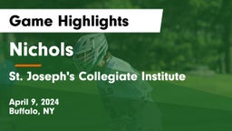 Nichols  vs St. Joseph's Collegiate Institute Game Highlights - April 9, 2024