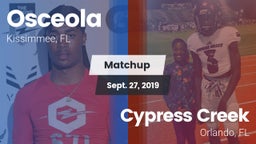 Matchup: Osceola HS vs. Cypress Creek  2019