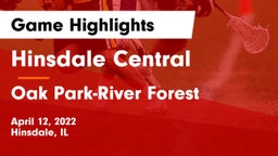 Hinsdale Central  vs Oak Park-River Forest  Game Highlights - April 12, 2022