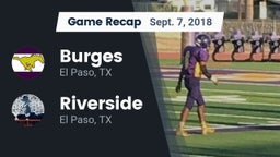Recap: Burges  vs. Riverside  2018