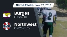 Recap: Burges  vs. Northwest  2018