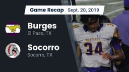 Recap: Burges  vs. Socorro  2019