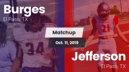 Matchup: Burges  vs. Jefferson  2019