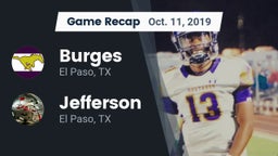 Recap: Burges  vs. Jefferson  2019