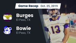 Recap: Burges  vs. Bowie  2019