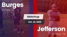 Matchup: Burges  vs. Jefferson  2020