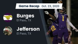 Recap: Burges  vs. Jefferson  2020