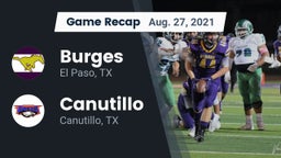 Recap: Burges  vs. Canutillo  2021