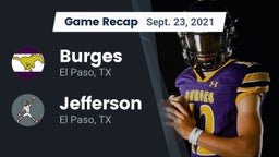 Recap: Burges  vs. Jefferson  2021