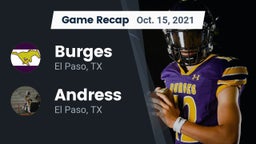 Recap: Burges  vs. Andress  2021