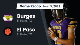 Recap: Burges  vs. El Paso  2021
