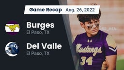 Recap: Burges  vs. Del Valle  2022