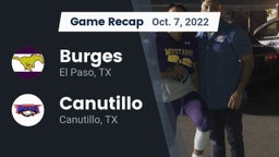 Recap: Burges  vs. Canutillo  2022
