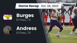Recap: Burges  vs. Andress  2022